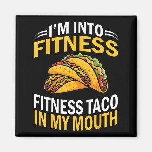 Aimant Dans la forme taco dans la bouche drôle cinco de m