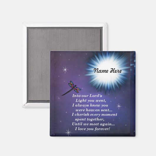 Aimant Dans la libellule lumineuse (Recto/Verso)