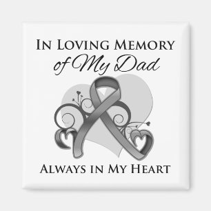 Aimant Dans la mémoire de mon papa - cancer du cerveau
