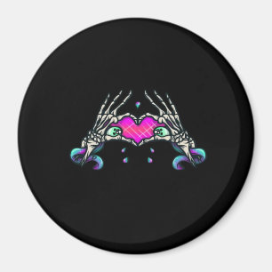 Aimant Dans la mort - Squelette Mains de coeur
