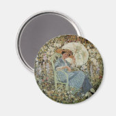 Aimant Dans le jardin, Giverny par Frederick Frieseke (Recto/Verso)