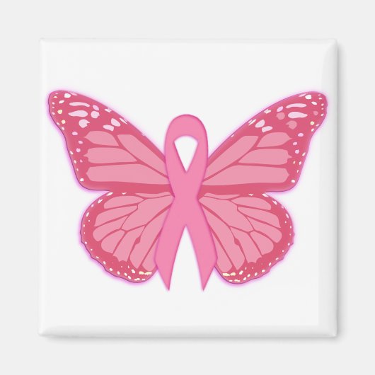Aimant Dans Le Papillon Rose (Devant)