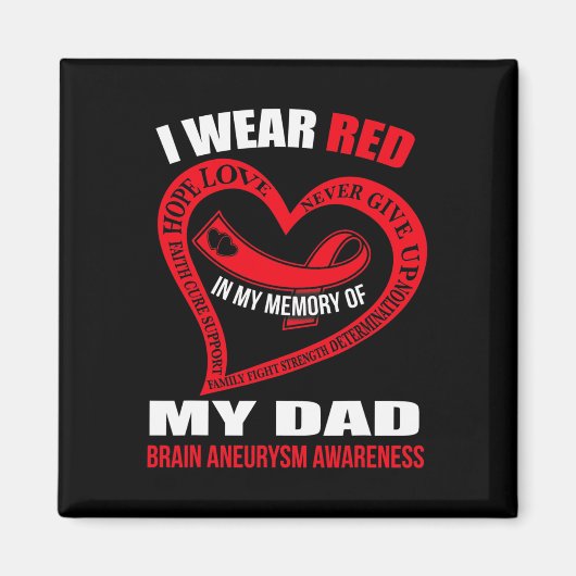 Aimant Dans ma mémoire de mon père BRAIN ANEURYSM SENSIBI (Devant)