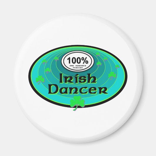 Aimant Danse 100% irlandaise (Devant)
