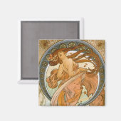 Aimant Danse (1898), Alphonse Mucha Art nouveau (Recto/Verso)