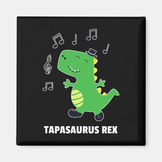 Aimant Danse à claquettes -tapasaurus Rex-dinosaure Cadea (Devant)