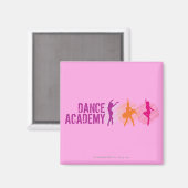 Aimant Danse Academy Colour Dancers Logo (Recto/Verso)