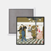 Aimant Danse Art déco (Recto/Verso)