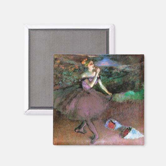 Aimant Danse avec bouquets par Degas (Recto/Verso)