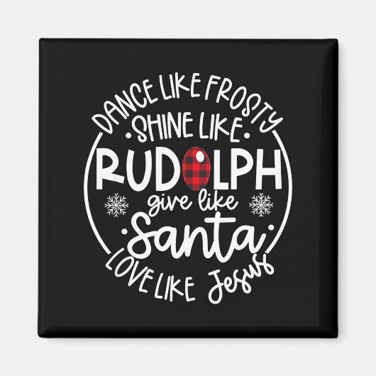 Aimant Danse comme Frosty Brille comme Rudolph Aime comme (Devant)