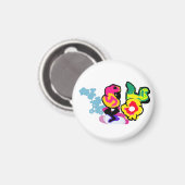 Aimant Danse cool Flamant rose (Recto/Verso)