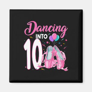 Aimant Danse Dans 10 Ans Anniversaire Ballerina Girl P