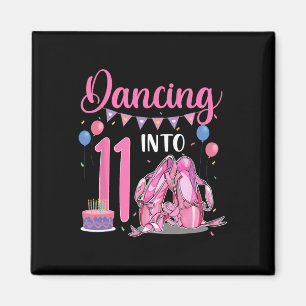 Aimant Danse Dans 11e Anniversaire Ballerina Ballet 11 an