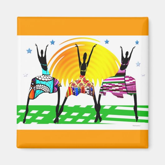 Aimant Danse d'appel des femmes africaines (Devant)