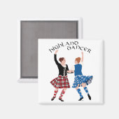 Aimant Danse de Highland écossaise Reel (Recto/Verso)