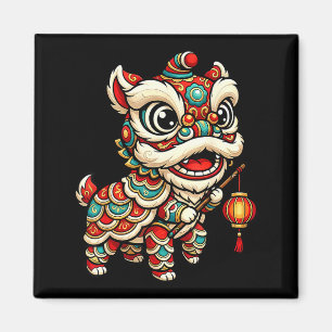 Aimant Danse de lion nouveau drôle Chinois Cheval de feu