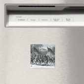 Aimant Danse de Scalp de 'Sketches of Indian Warfare' (In Situ (Lave-vaisselle))