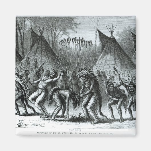 Aimant Danse de Scalp de 'Sketches of Indian Warfare' (Devant)