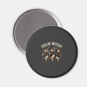 Aimant Danse de sorcière Halloween Feelin 'Witchy (Recto/Verso)