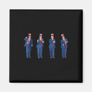 Aimant Danse de Trump 4 juillet Trump 2025 _1