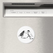 Aimant Danse des insectes vintages; Volée de bleuet (In Situ (Lave-vaisselle))