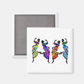 Aimant Danse des pieds africains (Recto/Verso)