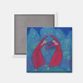 Aimant Danse des sorcières, peinture pastel, art imaginai (Recto/Verso)