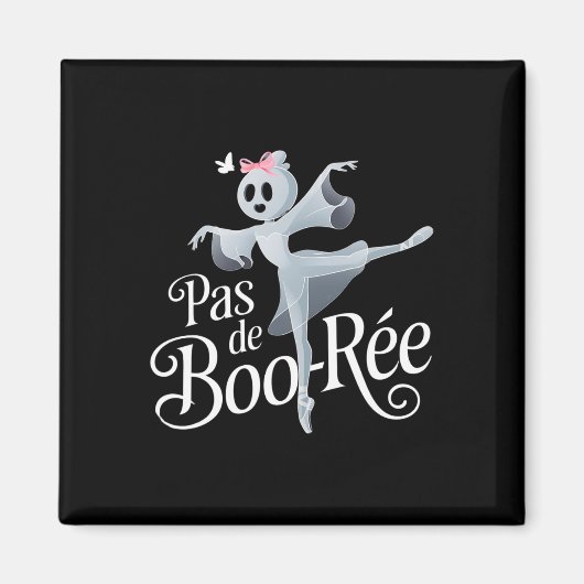 Aimant Danse d'Halloween Pas De Boo-rée Ghost Ballet (Devant)