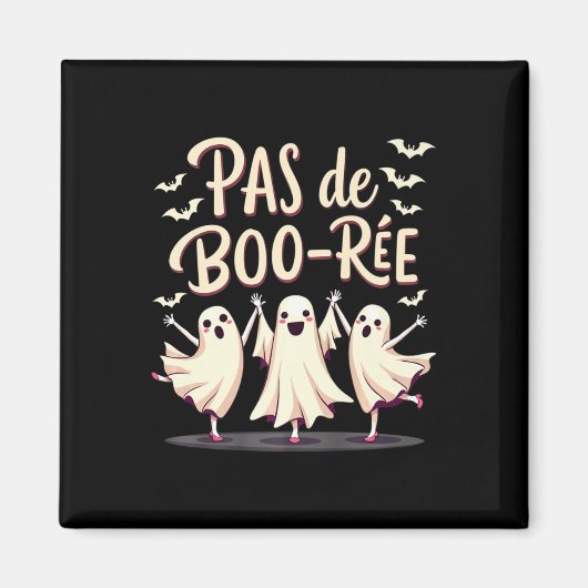 Aimant Danse d'Halloween Pas De Boo-rée Ghost Ballet (Devant)