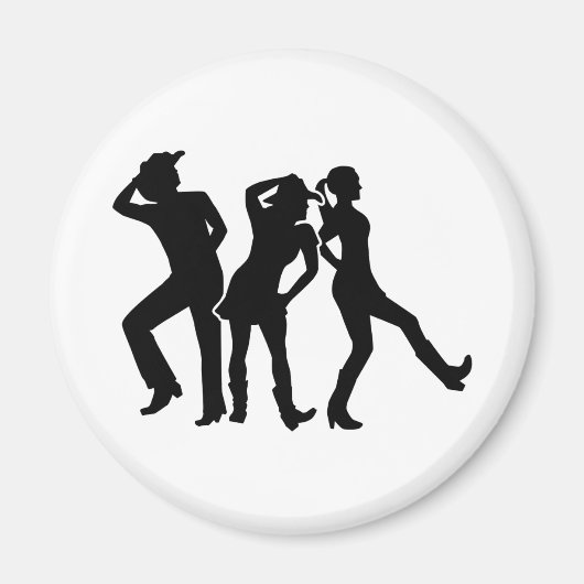 Aimant Danse en ligne (Devant)