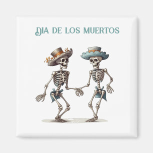 Aimant Danse Éternelle Dia de los Muertos Calaveras