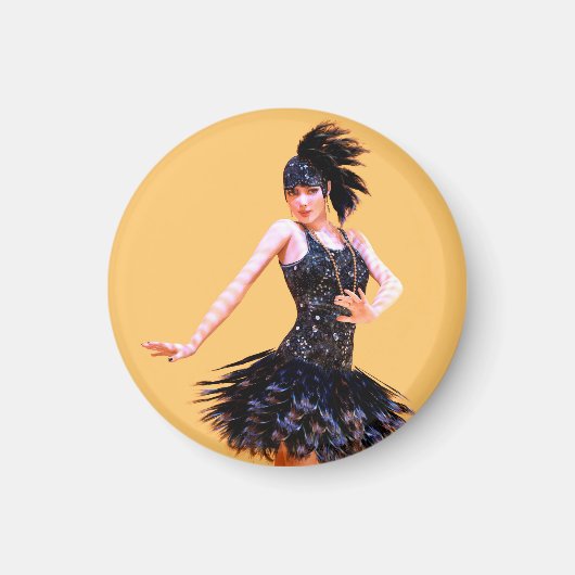 Aimant Danse Flapper Vintage (Devant)