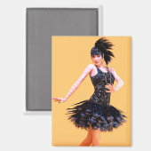 Aimant Danse Flapper Vintage (Recto/Verso)