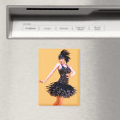 Aimant Danse Flapper Vintage (In Situ (Lave-vaisselle))