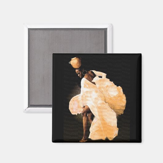 Aimant Danse folklorique africaine (Recto/Verso)