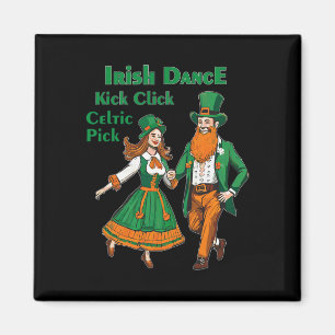 Aimant Danse Irlandaise Kick Click Danse St Patricks Day