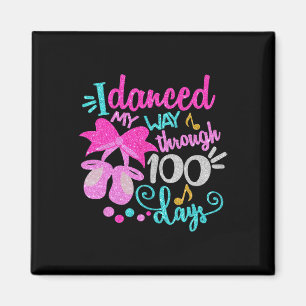 Aimant Dansé Mon Chemin À Travers 100 Jours Danseuse Ball