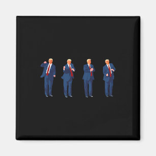 Aimant Danse Trump Pro Trump 2024 Trump Président Méga