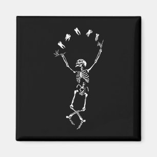 Aimant Danser drôle Squelette Dentaire Hygiéniste Dent De