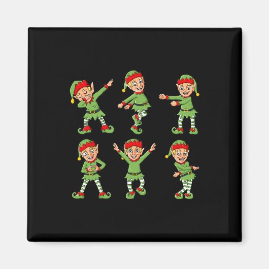 Aimant Danser Elf Dance Challenge Garçons Filles Enfants  (Devant)