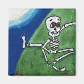 Aimant Danser Funny Skeleton Moon (Devant)