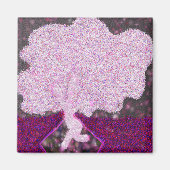 Aimant Danser parties scintillant d'arbre rose Tu B'Shvat (Devant)