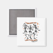 Aimant Danser Squelette Os Sèches Venez Vivants Bible Ver (Recto/Verso)