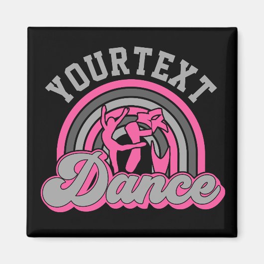 Aimant Danseur de ballet AJOUTER DU TEXTE Danse classique (Devant)