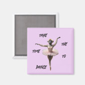 Aimant Danseur De Ballet Gibbon Dans Un Tutu, (Recto/Verso)