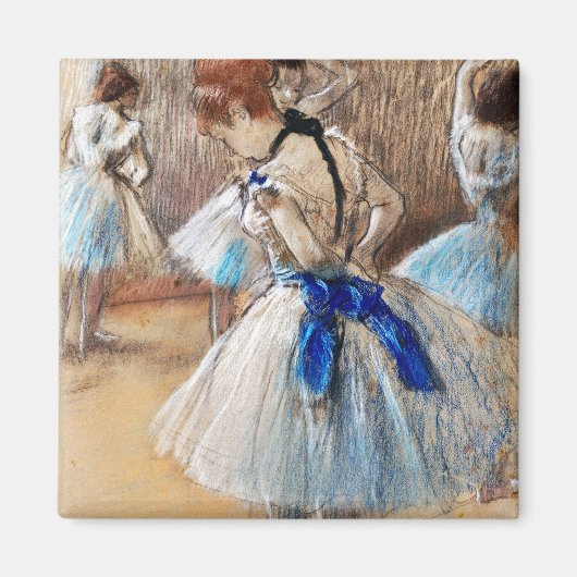 Aimant Danseur de ruban bleu, Edgar Degas (Devant)