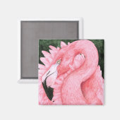 Aimant Danseur de ventilateur - Flamant rose (Recto/Verso)