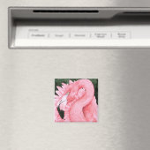 Aimant Danseur de ventilateur - Flamant rose (In Situ (Lave-vaisselle))