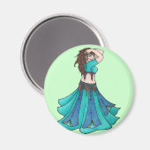 Aimant Danseur de ventre de la reine Beledi (Recto/Verso)