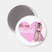 Aimant Danseur du ventre Habibi (Recto/Verso)